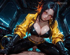 Queen of the Crotch Rocket - Ai Generated