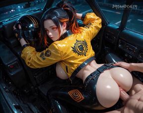 Queen of the Crotch Rocket - Ai Generated