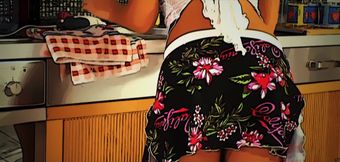All Blonde Threesome Finishes with Cum Swapping Kisses
