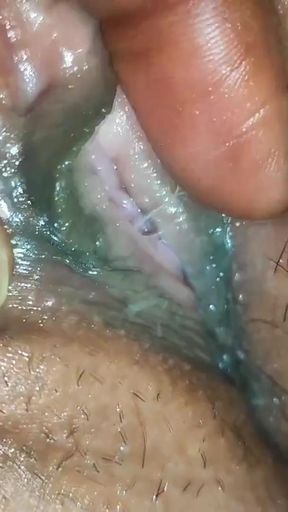 Tinny Neha indian village girl cumshot on pussy   Clip 3