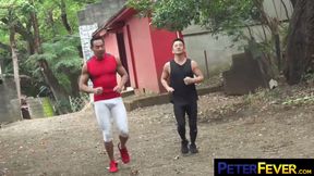 PETERFEVER Daniel Zhang And Hiroya Demolish Beefy Hunk Rio Outdoor