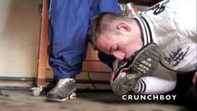 88 FRENCH PONR slut sneaker domination by boy in jogginga