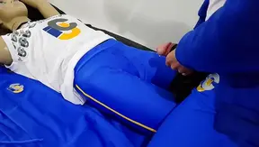 Steamy Shemale Delivers Hot Cum Shower on Uniformed Toy – Wild Fetish Fun