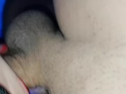 Le pinto los labios rojos de blanco a mi domina - corrida en la boca