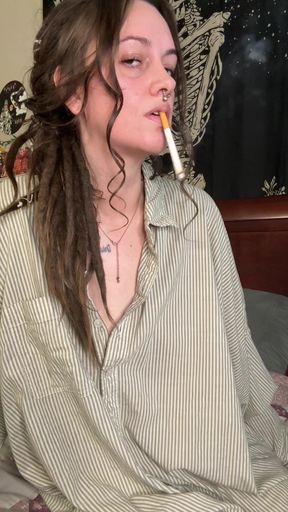 mommy discovered your smoking fetish and makes your fantasy come true