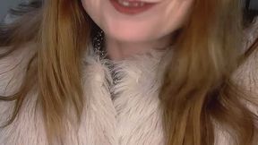 FUR COAT NO PANTIES COUGAR STEP-MOM SPIT FETISH BLOWJOB