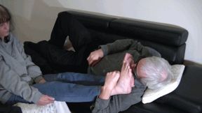 Viviane's odorant socks and feet (mp4)