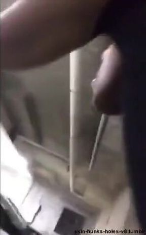 Interracial Bareback Anal on the Parking Deck