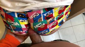 My Stepsister Seduces Me with Her Big Ass in Pijamas Thong in the Bathroom