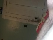 Smoking and stroking to porn closeup dirty talk. (4k) cum waterfall