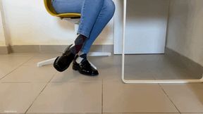 BLACK LOAFERS AND ARGYLE SOCKS SORE FEET (PART 1) - MP4 Mobile Version