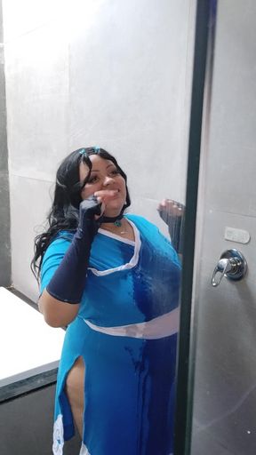 BBW Katara Cosplay Photoshoot Making off