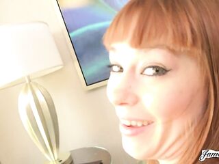 JamesDeen - ALL NATURAL REDHEAD ALEXA NOVA CASTING BED SEX WITH LARGE WHITE WEENIE