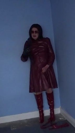 Maroon Leather