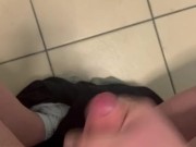 Big boy makes mess on bathroom floor!!!