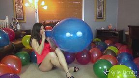 8 Balloon Blow2Pop Compilation #5 - Kylie Jacobs - MP4 720p HD