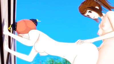 Watch petite, kinky anime porn teen with small tits shimura futa Gintama and Tae Futanari in 3D futa