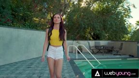 Cute Nerd Gina Valentina Gets Naughty With Hot Study Partner Aidra Fox After Breaking The Tension