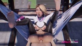 In Spider's Web - 3D Animation Superhero Porn