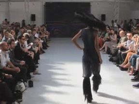 sexy nude in public catwalk model fashion show