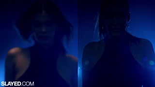 SLAYED Thirsty hottie Violet rides Ryan's face &amp; tongue