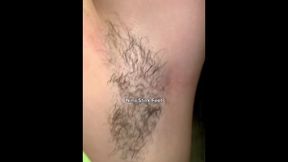 Hot Neighbor Sweating In The Staircase! Stinky Armpit And Feet Fetish