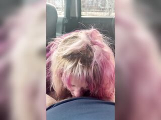 Trailer trash doxy swallows a load of cum after giving him a blow job and deepthroating a chap's ramrod