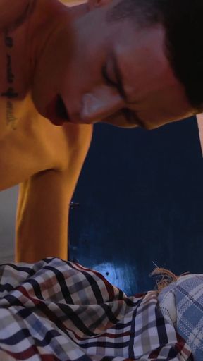 Dirty hot farmer fucks his scarecrow that turns into a twink!