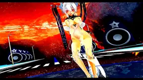 Anime Beauty Tempts with Seductive Singing Sensual MMD Moves