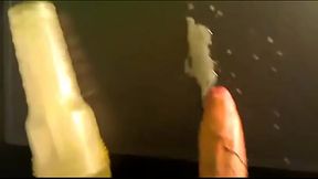 huge cumshot after fleshlight fuck - german twink