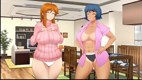 Naughty MILF Amanda visits Marisa for some ecchi fun