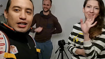 Big-dicked French stud fucks curvy hotwife