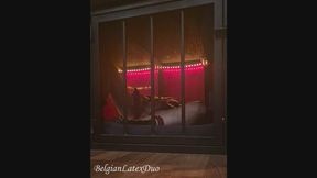 Latex Caged Slave: Leashed Out, Frame Restraints & Hooded Finale - Part 1