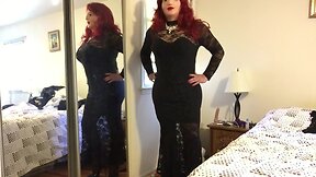 Deanna CD doll in long black dress