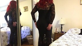 Deanna CD doll in long black dress