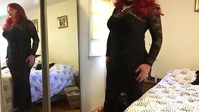 Deanna CD doll in long black dress