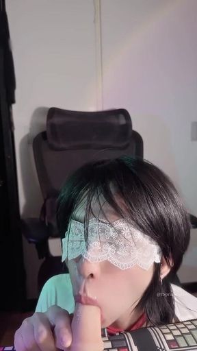 Asian Femboy Deepthroat