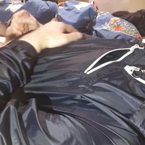 Shiny Nylon Man in his blue anorak