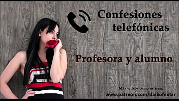 Confesi&oacute_n telef&oacute_nica en espa&ntilde_ol, una profesora y su alumno.