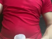 Taking a Study Break to Jerk off With my Fleshlight and Cum.