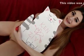 Little kitten teenager 18+ with nice tits enjoy touch her self on webcam