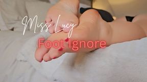 Blank Panties & Barefeet Ignoring YOU!!!