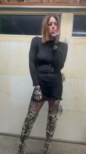 Black and camo