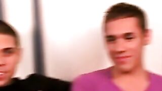 Horny buddies Elias Matthews and Giovanni squirt massive loads after a sweaty anal fu