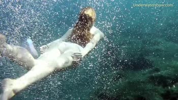 Russian Sea Sirens: Underwater Bikini Show in Tenerife