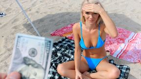 Hot Blonde's First Public Sex