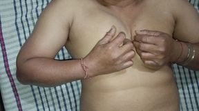 “real Wife Teasing Herself & Squeezing Her Boobs - Slow Passion”