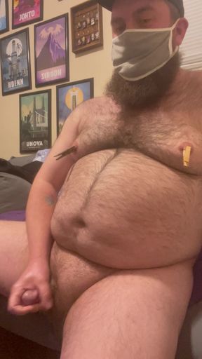 Jerking off to porn