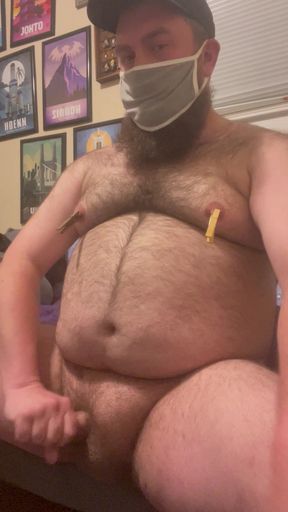 Jerking off to porn