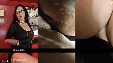 La Madura venezolana enseña a bailar a un muchacho tímido de pene pequeño